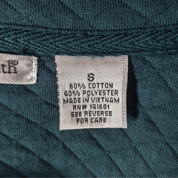 Hastings & Smith Quilted Jacket Lightweight Zip S Small Women's Green Teal Coat - Picture 4 of 6